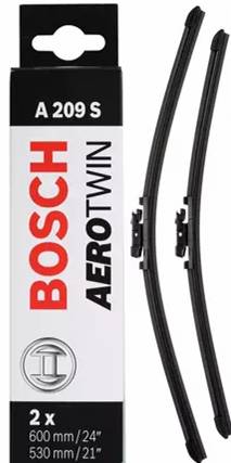 Pair Front Bosch Aero Wiper Blades Range Rover Evoque A209S