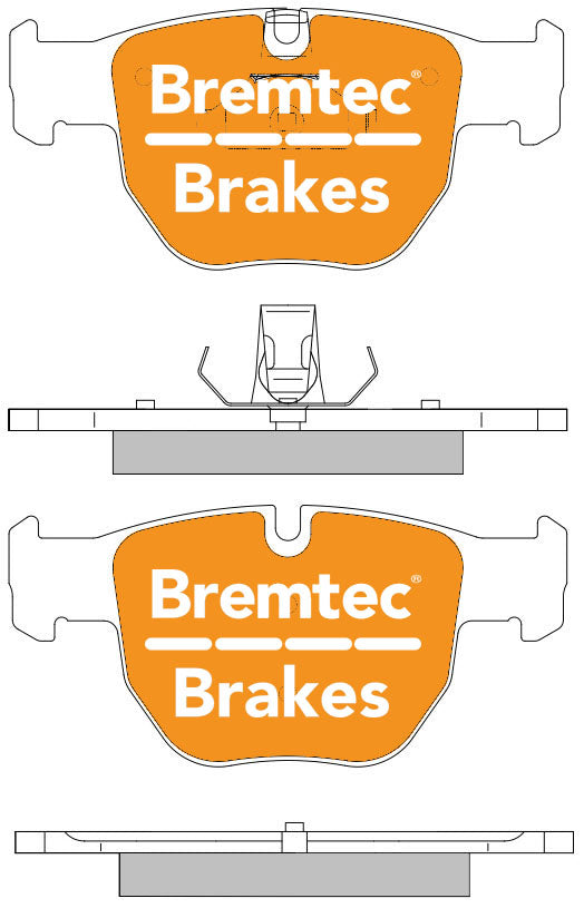 Brake Pads - Front Range Rover L322 up to 2005 (SFC500080)(Bremtec)