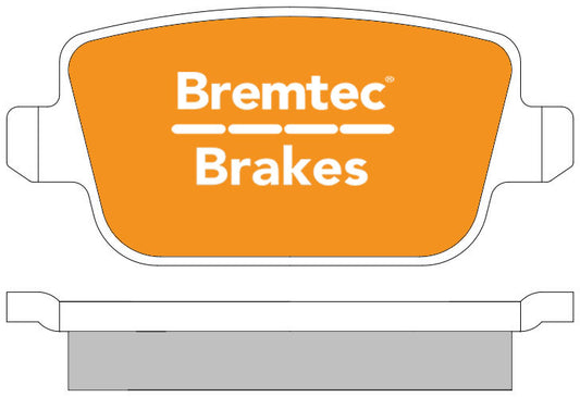 Brake Pads - Rear Freelander 2 Diesel (up to 2012)(LR003657)(Bremtec)