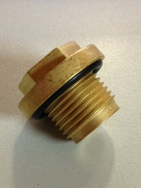 Brass Diff, Radiator & Thermostat Plug with O Ring ERR4686